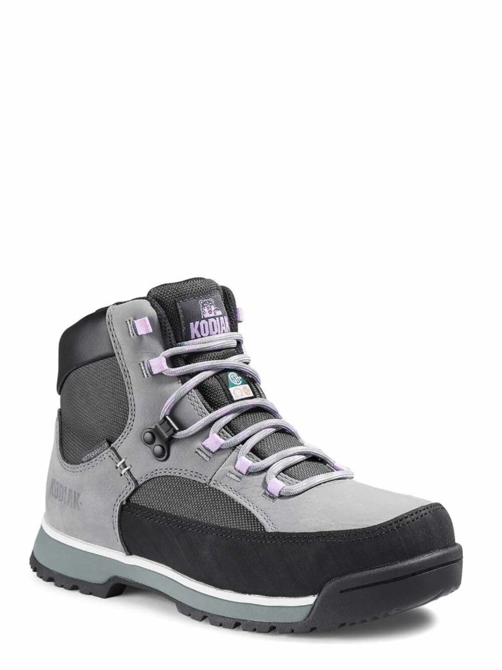 Kodiak Women GREB CLASSIC HIKE WATERPROOF STEEL TOE SAFETY WORK BOOT Grey